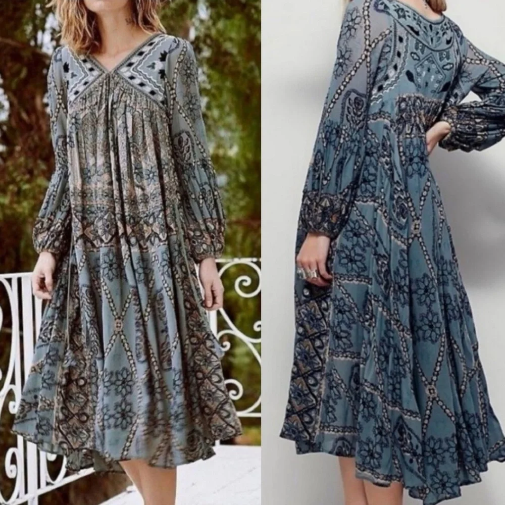 Free People Womens Pink City Dress - Picture 1 of 12